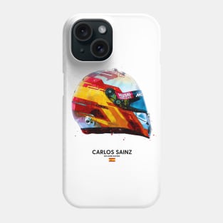 F1 2020 Carlos Sainz Crash Helmet Phone Case