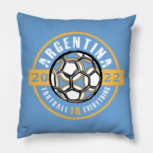 Football Is Everything - Argentina 2022 Vintage Pillow