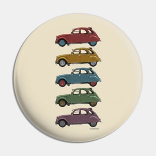 Five Cars: Citroën 2CV Pin