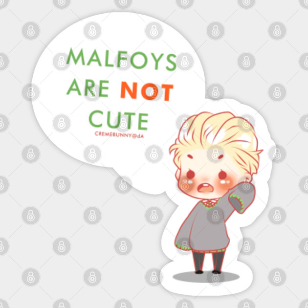 Draco Malfoy Chibi Draco Not Cute Draco Malfoy Adesivo Teepublic It