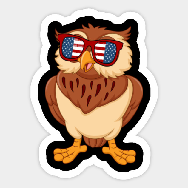 owl with sunglasses