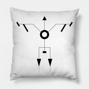 Geometric Tooniefied Design 3 (Light) Pillow