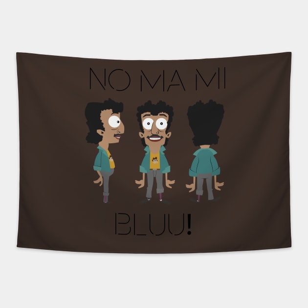 NO MAMI BLUU! Tapestry by nortecx