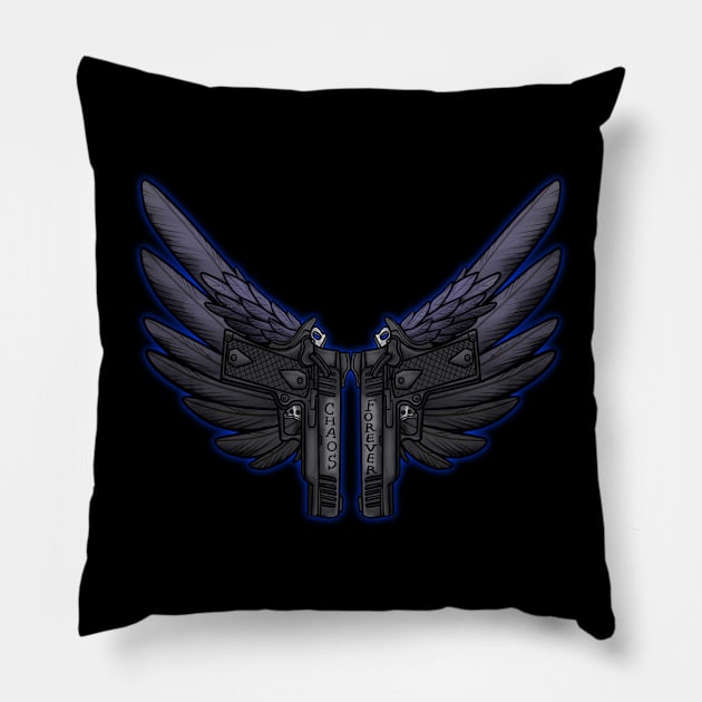 Chaos Is Forever Pillow by MadBikerMax_