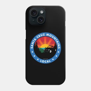 Santa Cruz Mountains Local Red White and Blue Phone Case