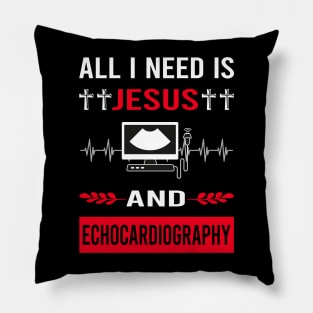I Need Jesus And Echocardiography Echocardiographer Echocardiogram Ultrasound Pillow