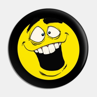 Goofy Smiley Pin