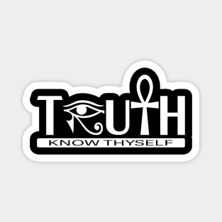 truth know thyself ankh Magnet