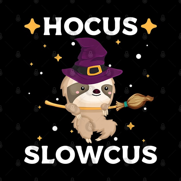 Hocus Slowcus Cute Halloween Sloth Custume by luxembourgertreatable