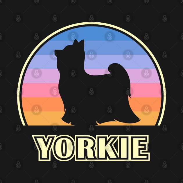 Yorkie Vintage Sunset Yorkshire Terrier Dog by millersye