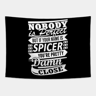 Nobody is Perfect SPICER Pretty Damn Close Tapestry