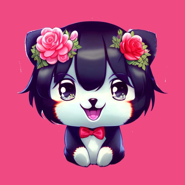 Cute kawaii panda bear by mmamma030