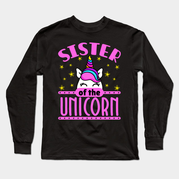 Unicorn Birthday Shirt Sister Unicorn Unicorn Family Long