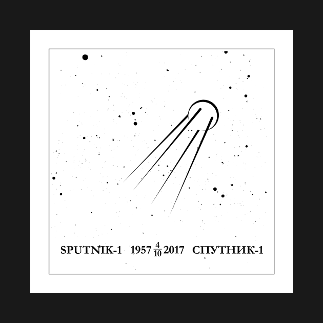 Sputnik (rich black white) by Markadesign