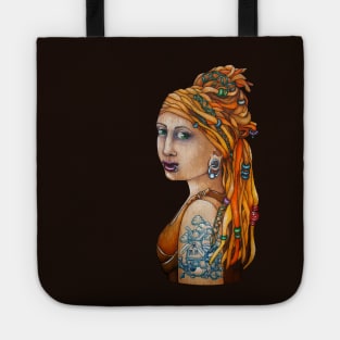 Girl with a Gauged Earlobe Tote