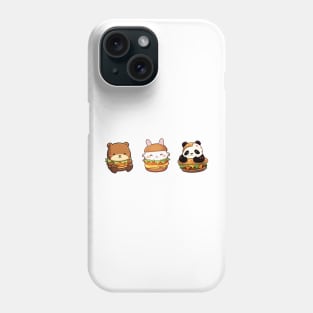 Cute Burger Buddies Phone Case