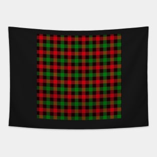 Christmas Plaid Winter Cozy Home Decor & Gifts Red & Green Plaid Tapestry