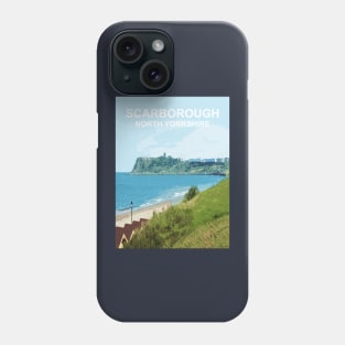 Scarborough North Yorkshire. Travel poster Phone Case