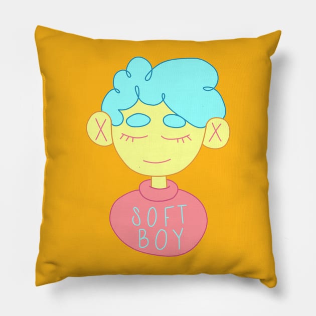 softboy Pillow by stickerjock