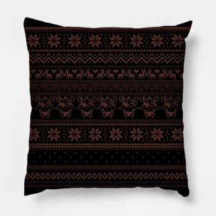 foxy ugly sweater Pillow