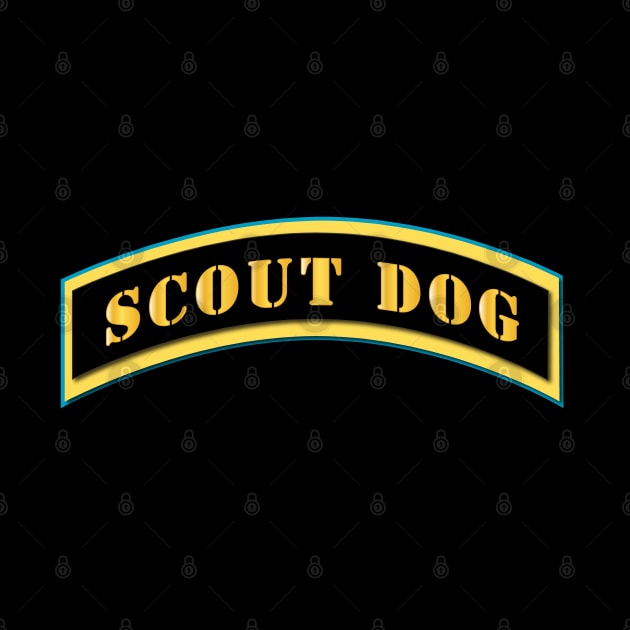 Scout Dog Tab - Gold by twix123844
