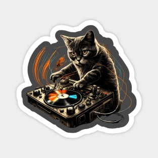 Cat DJ Magnet