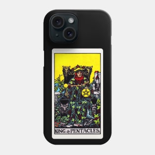 Card #77 - King Of Pentacles - Rider Waite Smith Tarot Phone Case