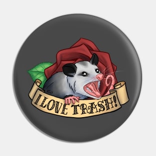 I Love Trash Pin