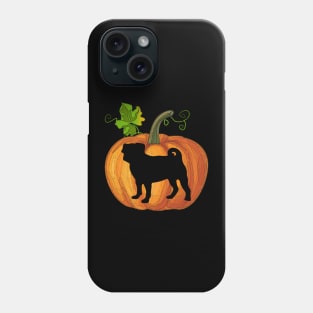 Pug in pumpkin Phone Case