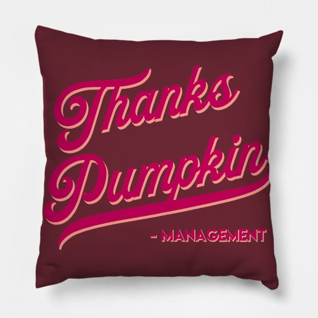 Thanks Pumpkin Pillow by Mixing with Mani