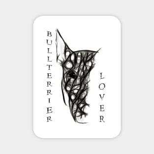 Fractal Bull Terrier Lover Magnet