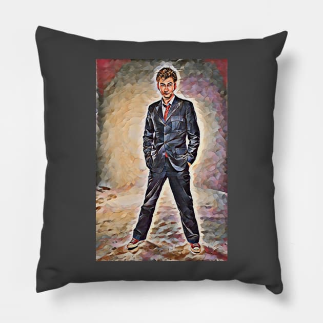 The Tenth Doctor Pillow by DoctorWhoTees