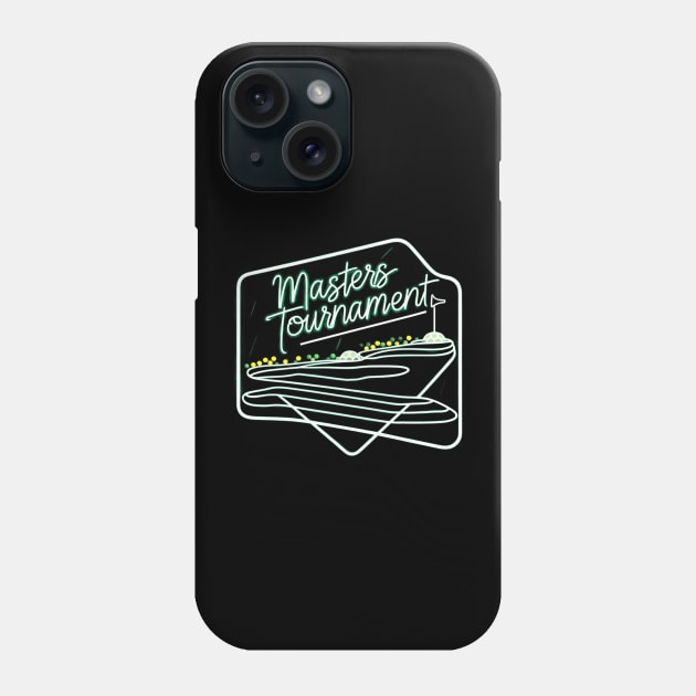 masters tournament golf competition Phone Case by CreationArt8