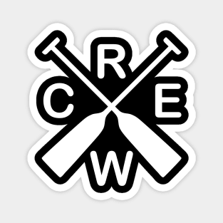 Paddles crossed - Crew love Team Squad Rowing Paddling Magnet