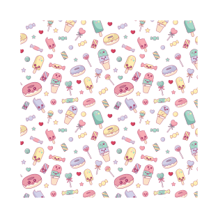 Cute Candy Pattern T-Shirt