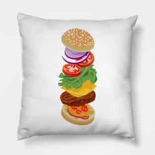 Burger Time Pillow