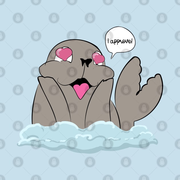 Cute Ocean Seal of Approval by Punderstandable