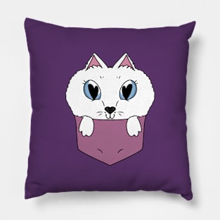 Cute Samoyed in the Pocket Pillow