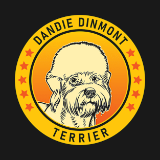 Dandie Dinmont Terrier Dog Portrait T-Shirt