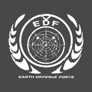Earth Defense Force Logo - White T-Shirt