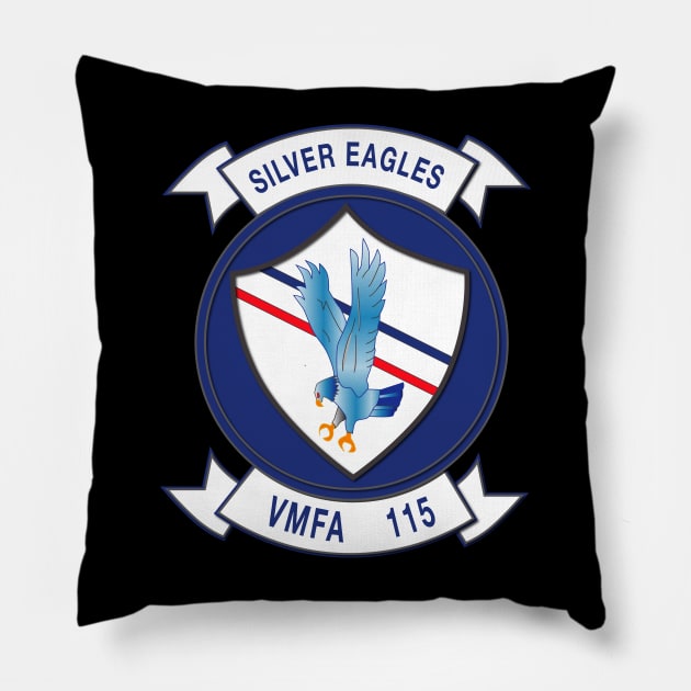 USMC - VMFA-115 wo Txt Pillow by twix123844