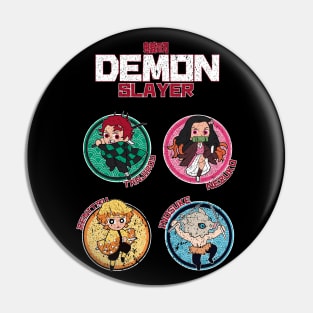 DEMON SLAYER (KIMETSU NO YAIBA): ALL CHARACTERS GRUNGE STYLE Pin