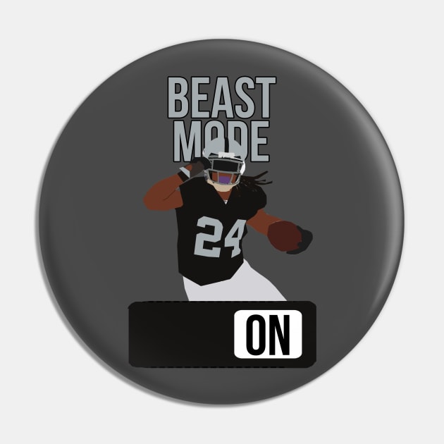 Marshawn Lynch - Beast Mode Pin by xavierjfong