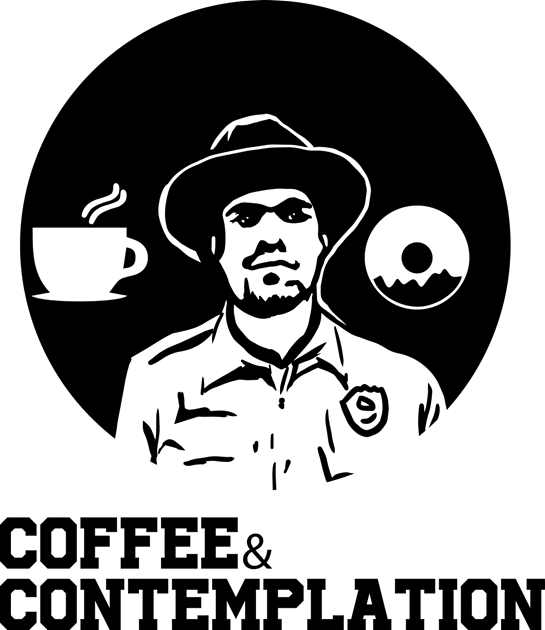 Coffee and Contemplation Kids T-Shirt by Daltoon