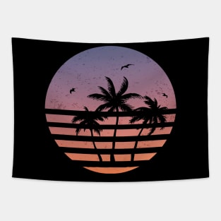 Synthwave Sunset Tapestry