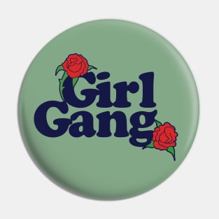 Girl Gang Retro Feminist Pin