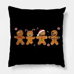 Evil Gingerbread Men Pillow
