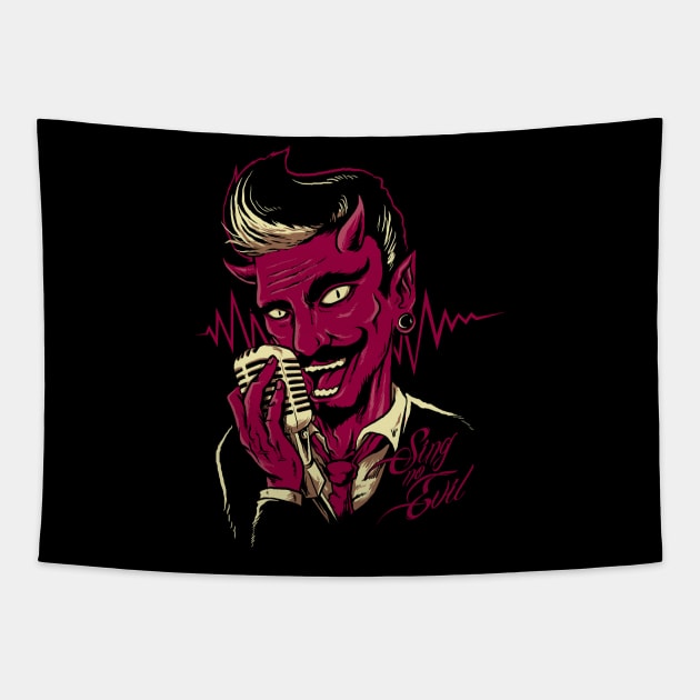 sing no evil Tapestry by spoilerinc