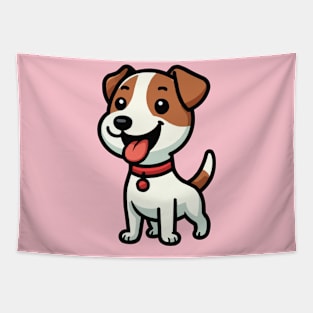 Jack Russell Terrier cartoon puppy Tapestry