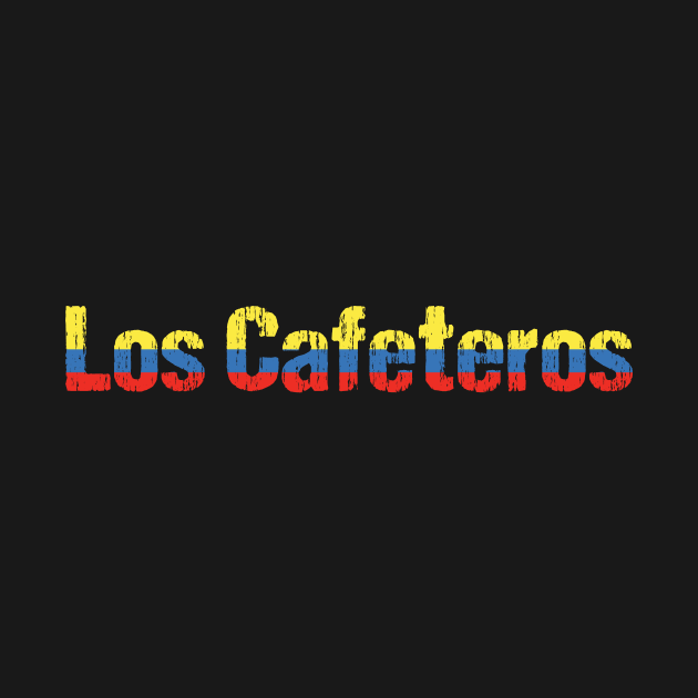 Los Cafeteros Colombia Flag Distressed by Nirvanibex